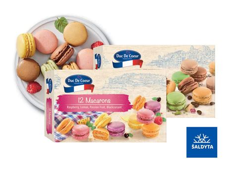 Spalvingi macarons sausainiai su įvairiais įdarais