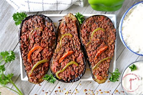 Baklažanų kroketai su jautienos faršu