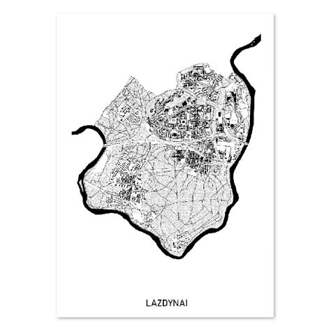 Lazdynų mikrorajono žemėlapis su Pica Max lokacija