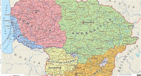 Lietuvos maitinimo įstaigų žemėlapis