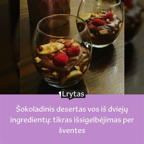 Rikotos ir šokolado ingredientai dubenėliuose