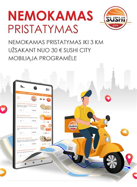 Sushi pristatymo paslauga Vilniuje