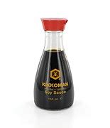 Kikkoman Tamari sojų padažo buteliukas ir logotipas