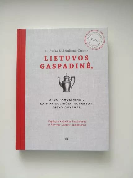 Knygos „Lietuvos gaspadinė“ viršelis