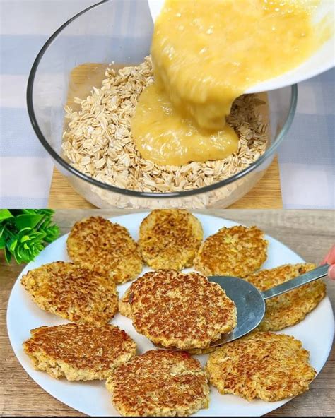 Sveikuoliški avižiniai blynai su bananais ir kiaušiniu