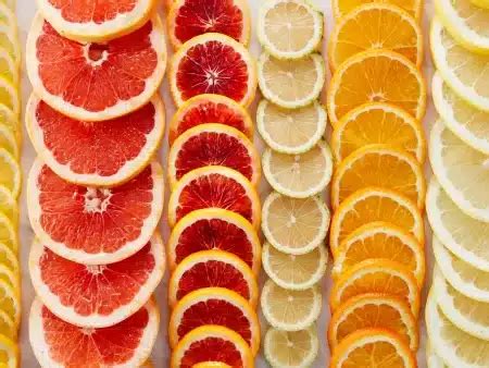 Citrusiniai vaisiai ir kiti rūgštūs produktai