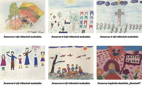 Linksmi piešiniai, vaizduojantys vaikų išmintį