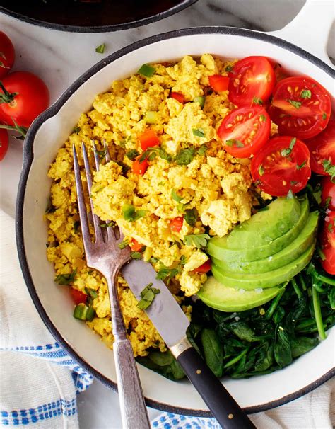 Tofu scramble pusryčiai