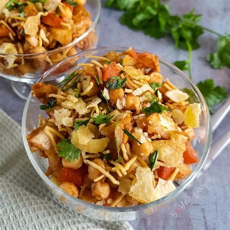 Įvairūs chaat patiekimai