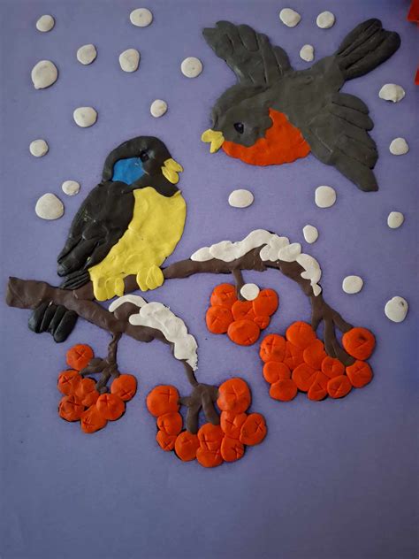 vaikų žiemos kūrybiniai darbeliai