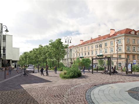 Vokiečių gatvės atmosfera vakare
