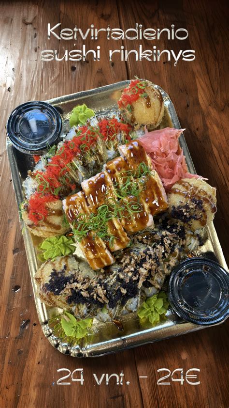 Sushi rinkinys dienos pietums