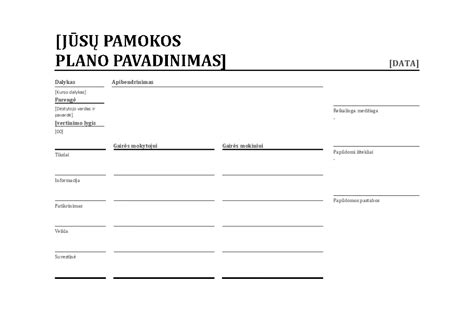 Pusryčių planavimo pavyzdys