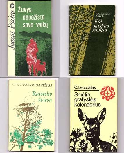 Įvairios knygos apie medžioklę