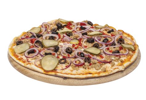 Pica su kiauliena ir barbekiu padažu