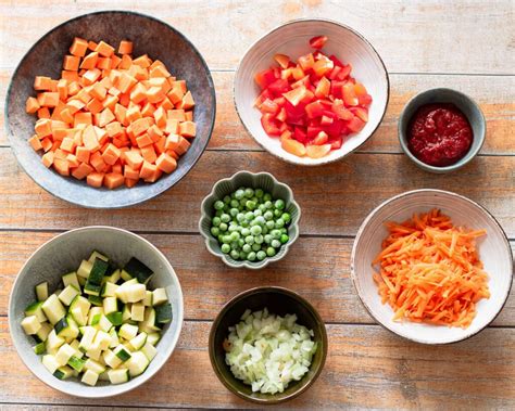 Daržovių paruošimas lazanijai