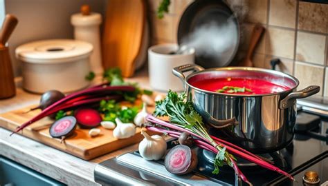 Procesas gaminant veršienos sriubą