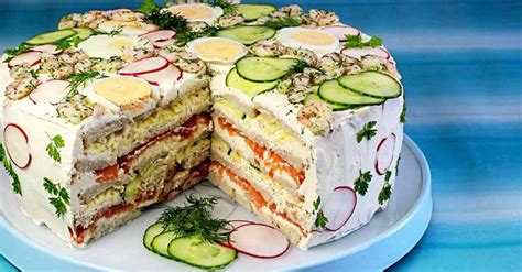 Smörgåstårta arba švediškas sumuštinių tortas