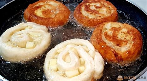 Paruošti ryžių blynai su obuolių įdaru