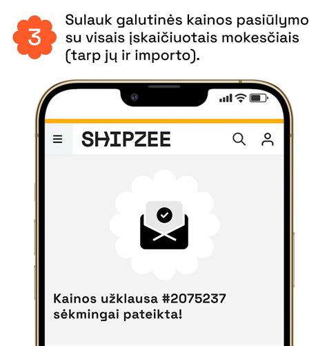 Shipzee platformos logotipas ir tarpininkavimo procesas