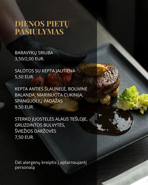 Dienos pietų pasiūlymas 