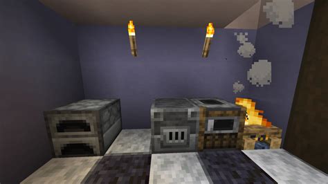 Minecraft krosnies sąsaja su kuru ir gaminamu daiktu