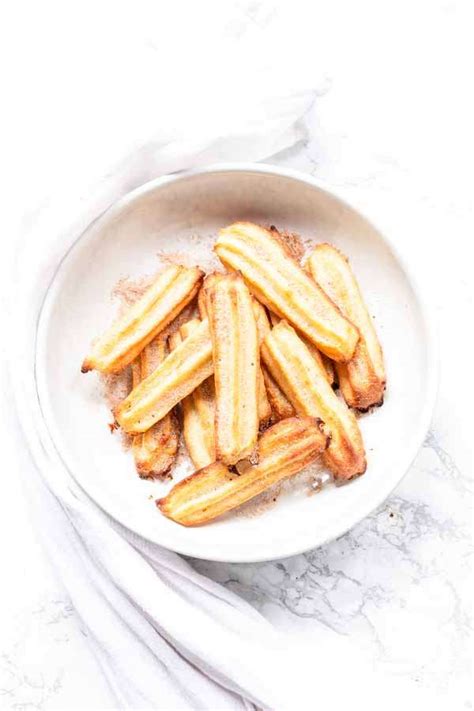 Churros baked in oven