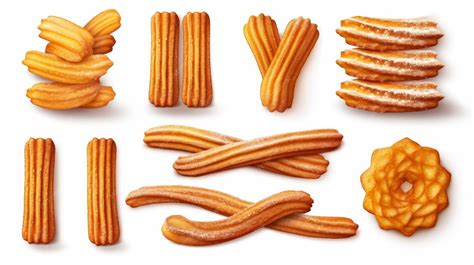 Variations of churros (different shapes, sauces)