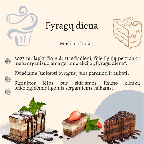 Senovinių pyragų iliustracija ir šiuolaikinio pyrago kontrastas