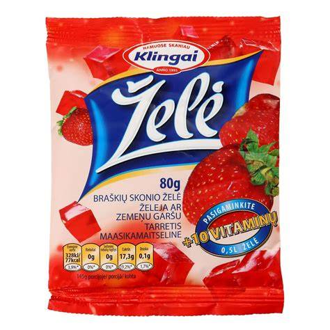 Braškių želė