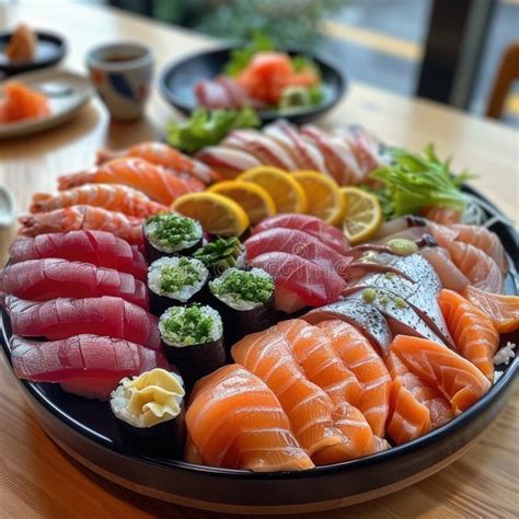 Platter of rollmops with various garnishes