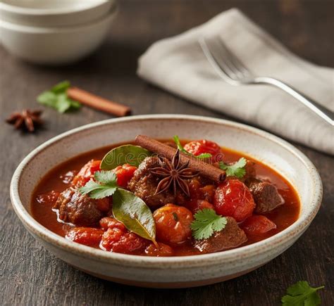 Sweet and sour meat stew with dried fruits