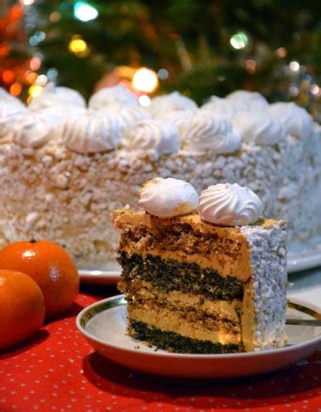 Tortas su morengais ir aguonomis