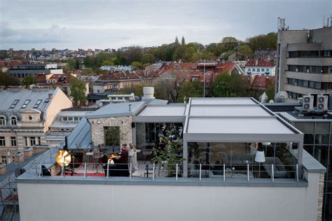 Vilniaus panorama nuo stogo terasos