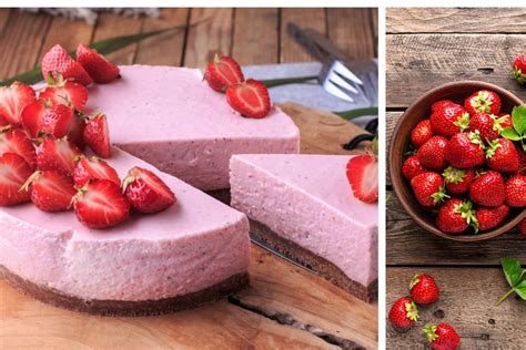 Nekeptas jogurtinis tortas su braškėmis