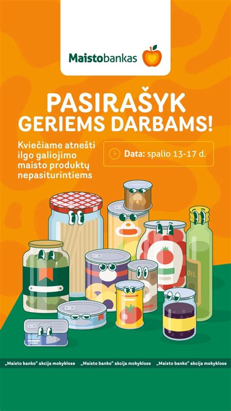 Maisto banko paramos akcijos