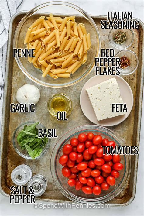 Aštrių makaronų ingredientai