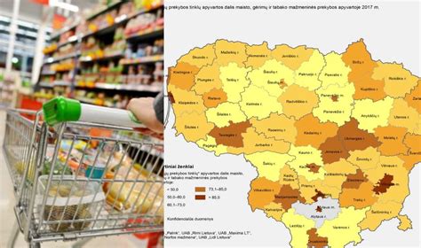 Lietuvos mažmeninės prekybos tinklų ir jų lokacijų žemėlapis