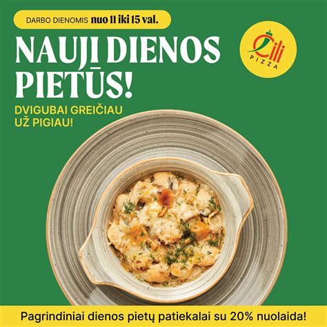 Nuotrauka su įvairiais dienos pietų patiekalais