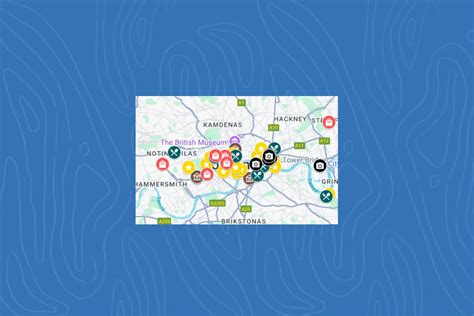 Žemėlapis su pažymėtomis lankytinomis vietomis Tauragėje