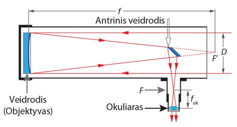Džeimso Vebo teleskopo veidrodžio ir saulės skydo schema