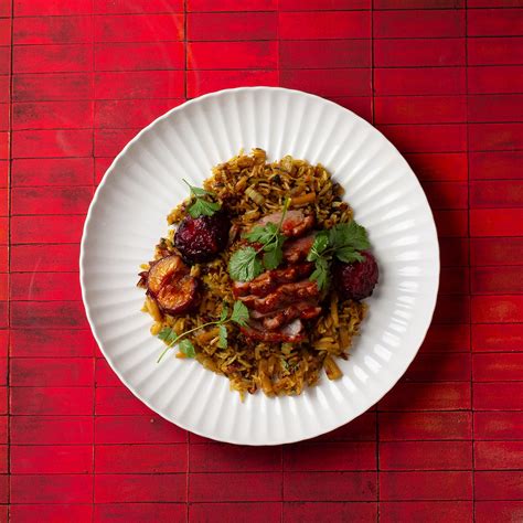 Azijietiškas antienos patiekalas su ryžiais