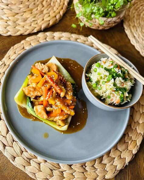 Patiekalas su Teriyaki grybais ir ryžiais