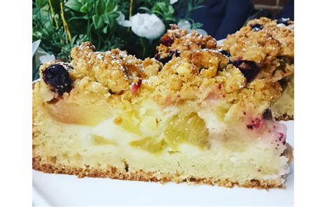 Rabarbarų ir obuolių pyragas