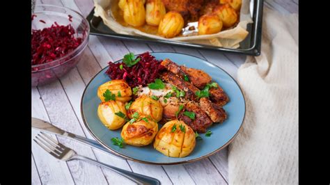 Kiaulienos nugarinė su bulvėmis