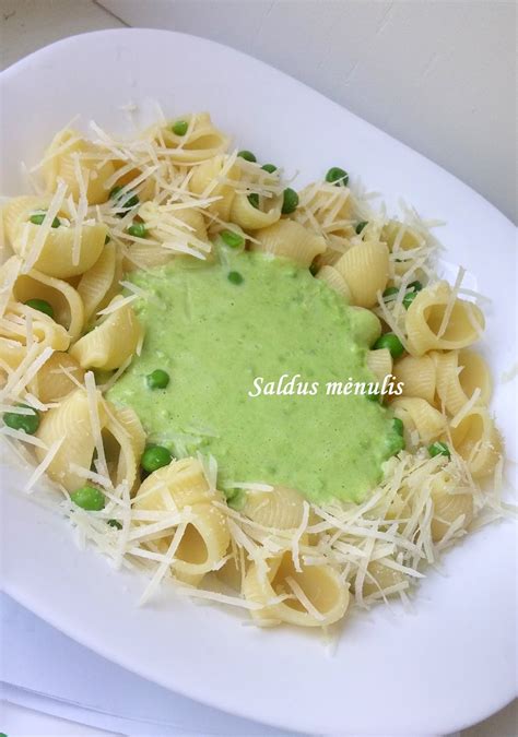 Makaronai su žirnelių padažu