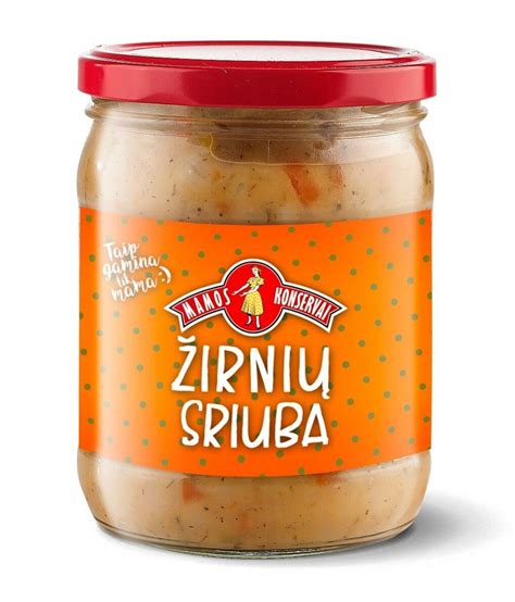 Konservuotos burokėlių sriubos stiklainis
