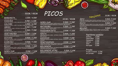 Picos meniu