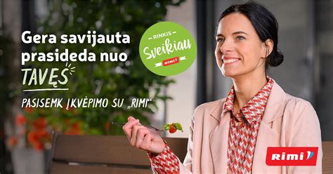 „Rinkis sveikiau“ ženklo pavyzdys