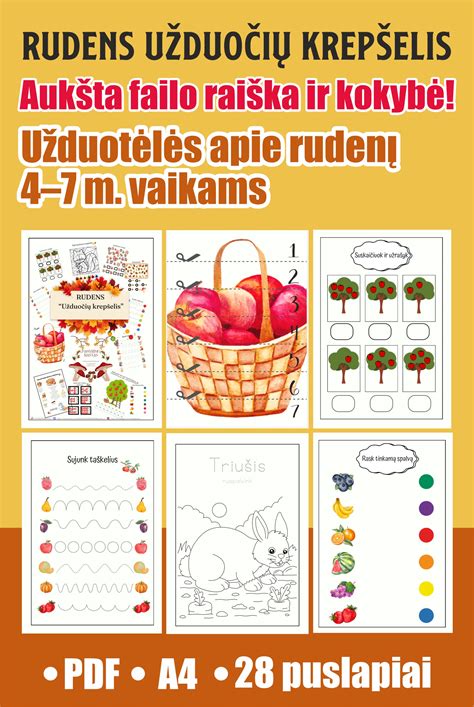 Šviežių obuolių krepšelis rudens fone